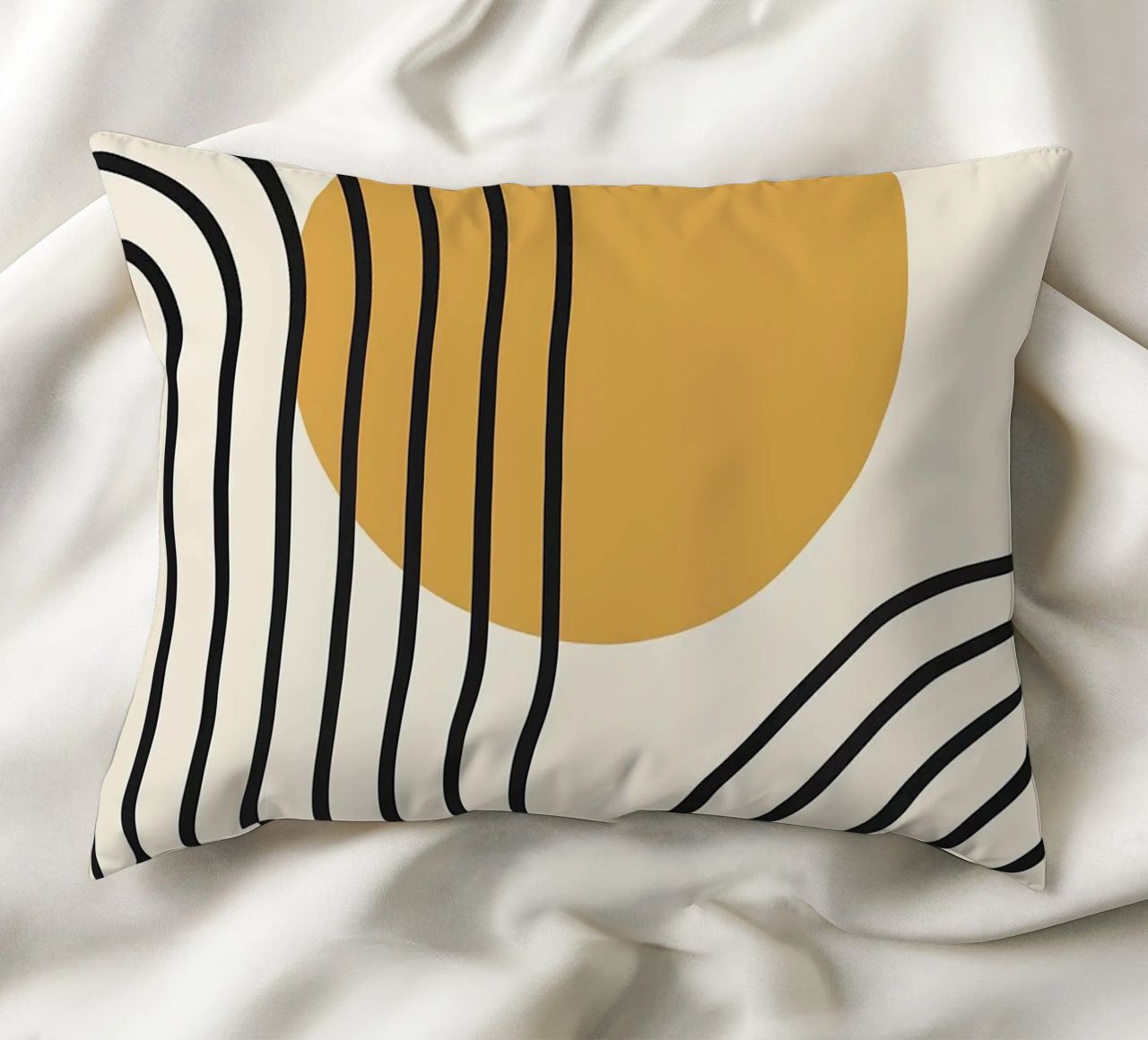 semicerchio linee curve cuscino da Smith Basic