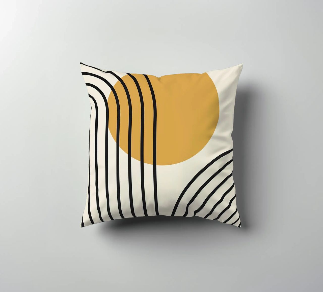 semicerchio linee curve cuscino da Smith Basic