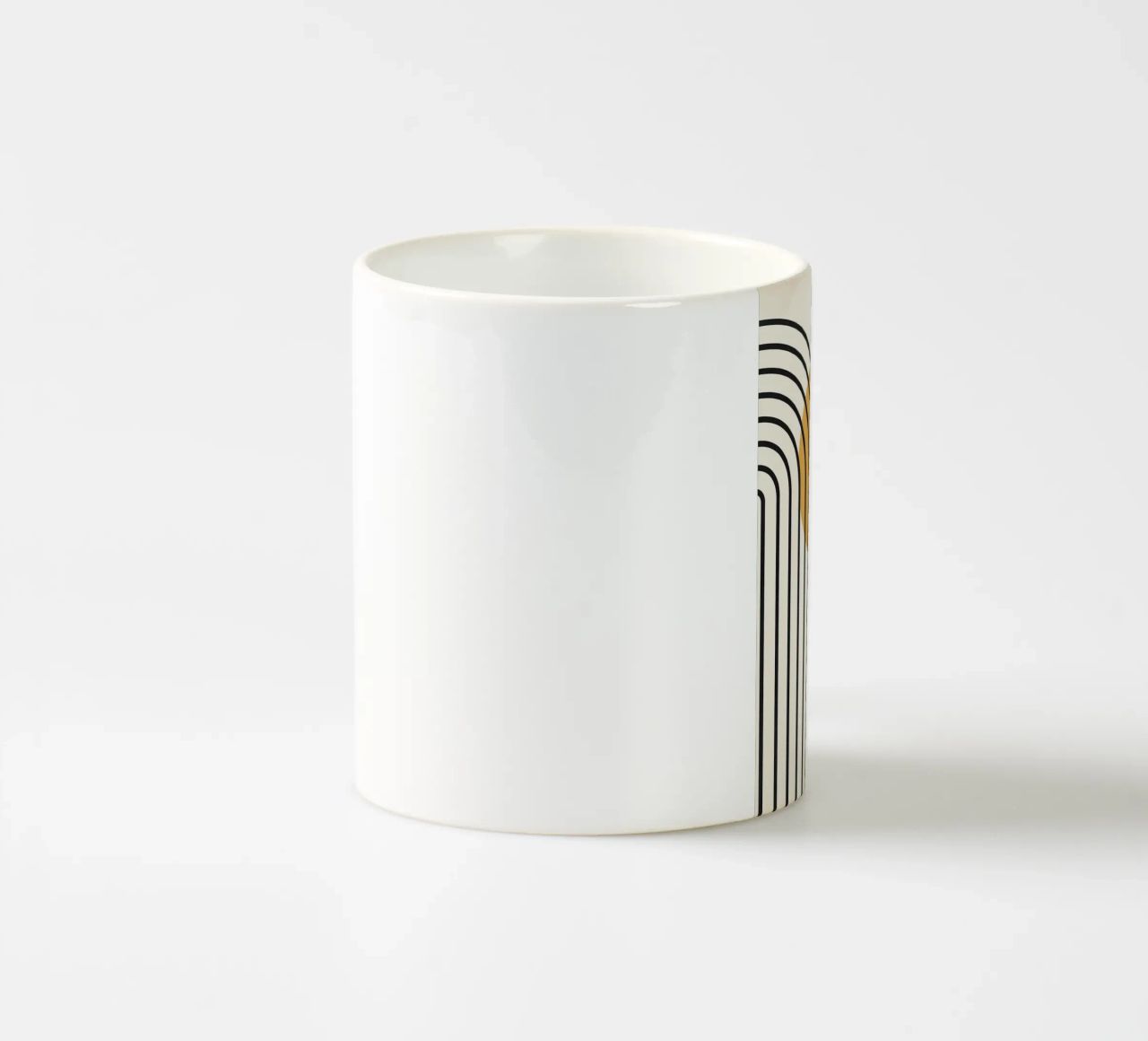 semicerchio linee curve tazza in ceramica da Smith Basic