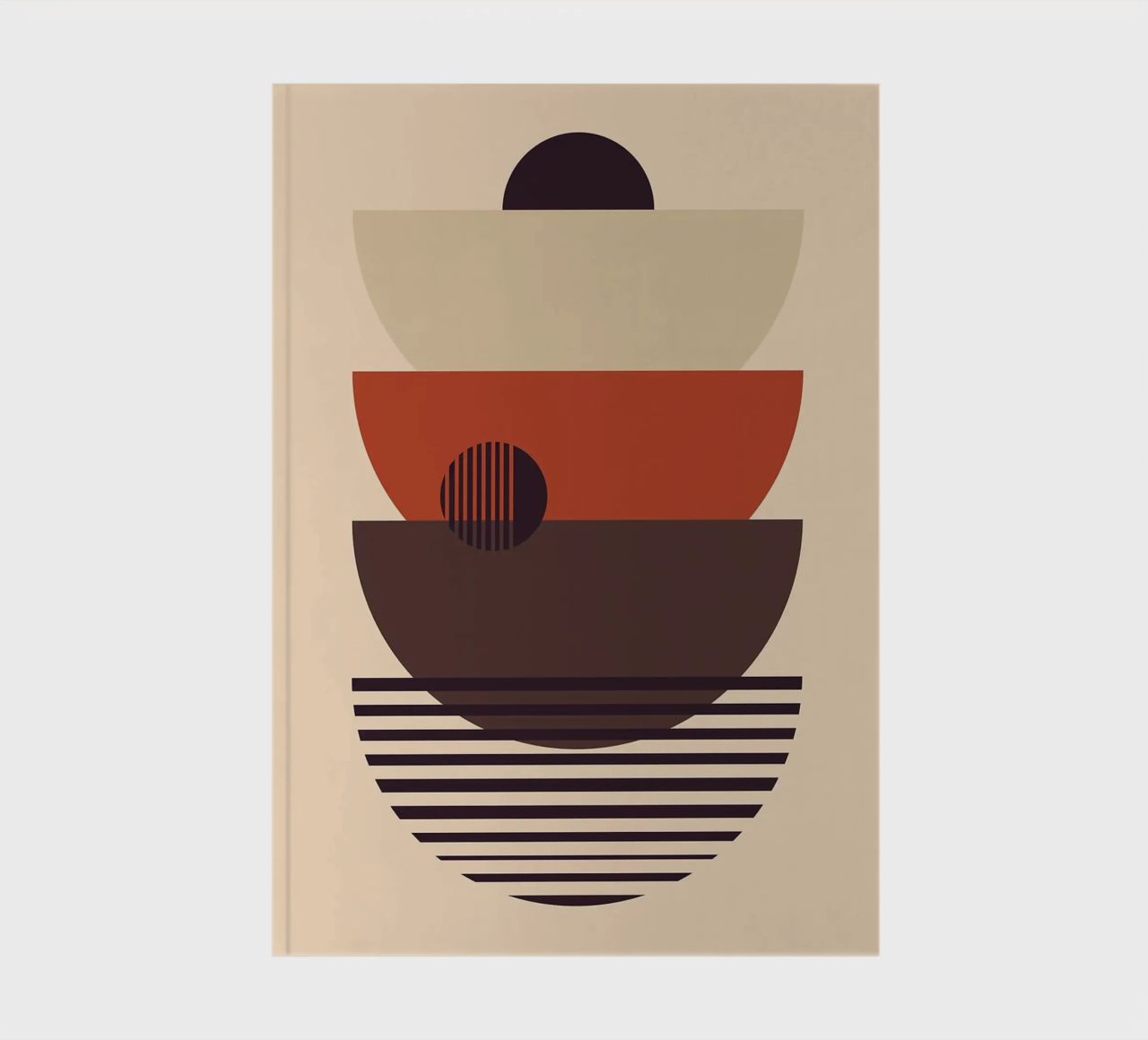 semicircles overlapping notebook by Smith Basic