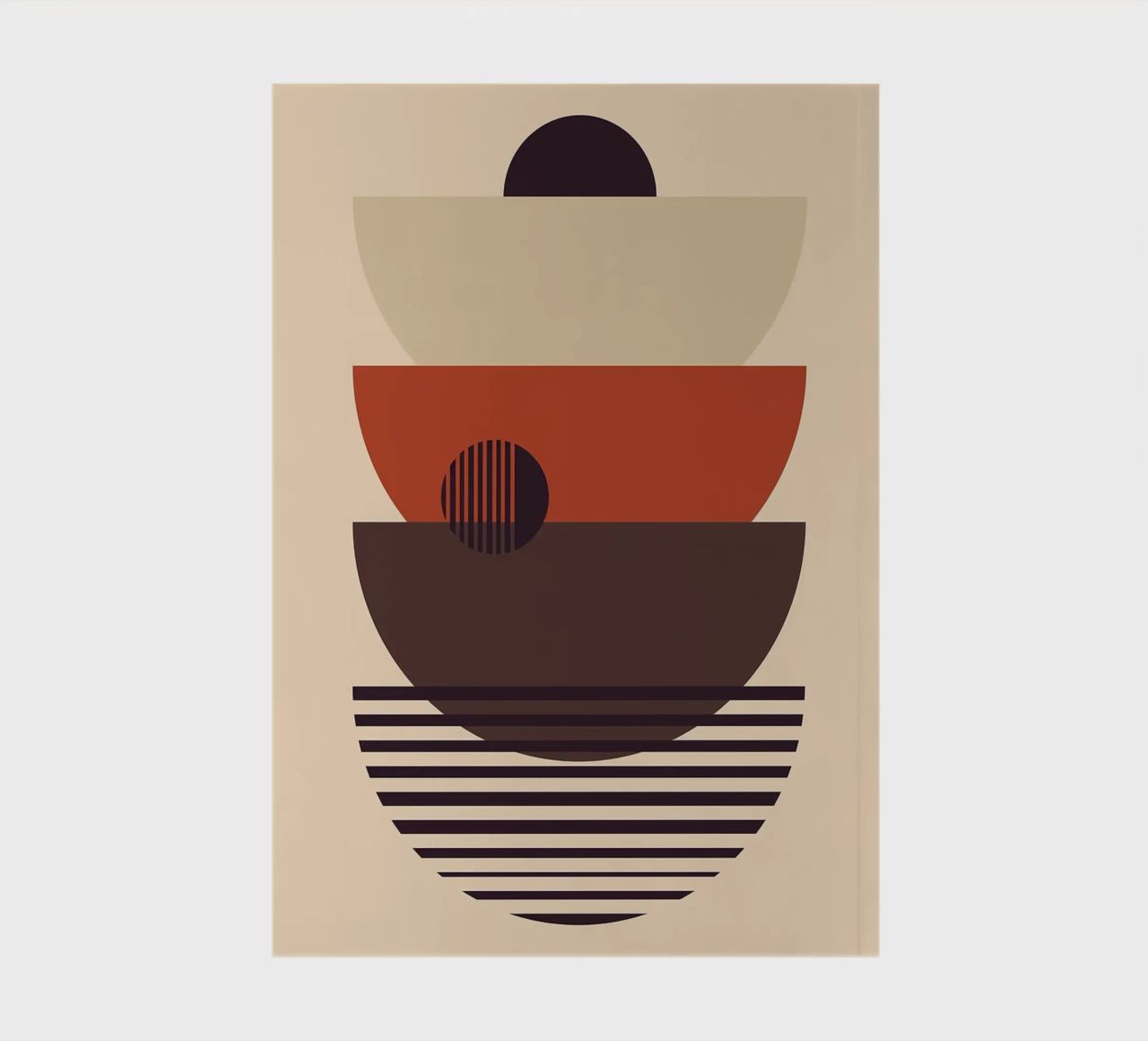 semicircles overlapping notebook by Smith Basic