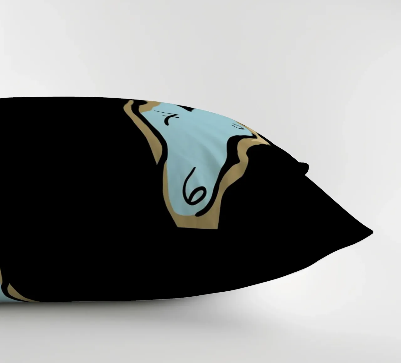 surrealist clock cuscino da vintageshop