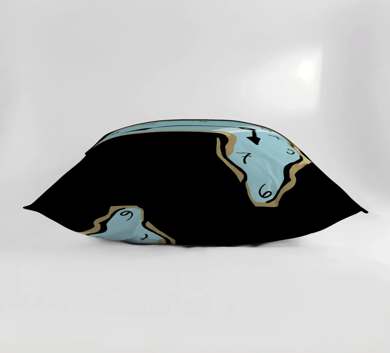 surrealist clock cuscino da vintageshop