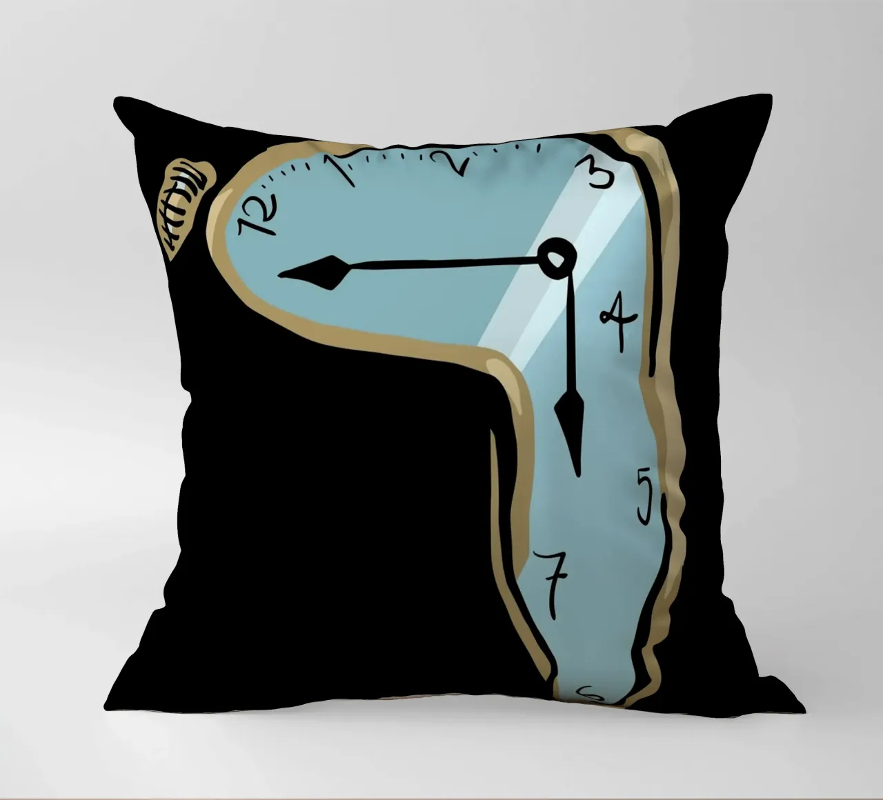 surrealist clock cuscino da vintageshop