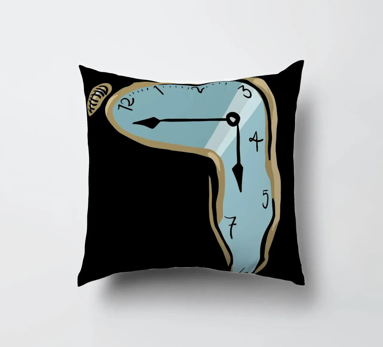 surrealist clock cuscino da vintageshop