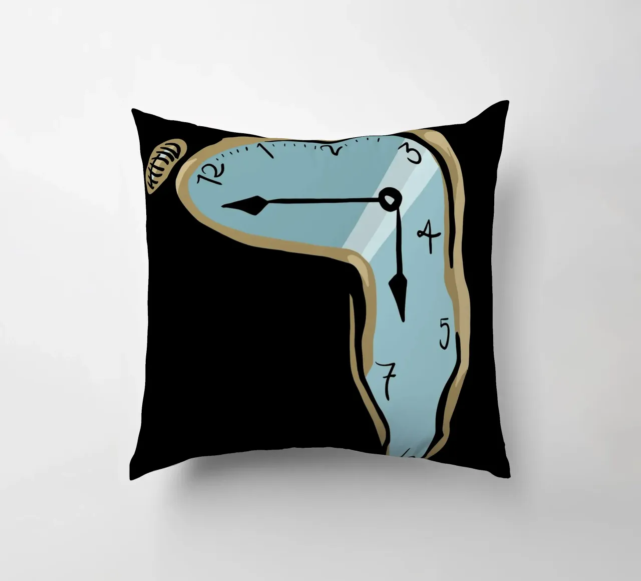 surrealist clock cuscino da vintageshop