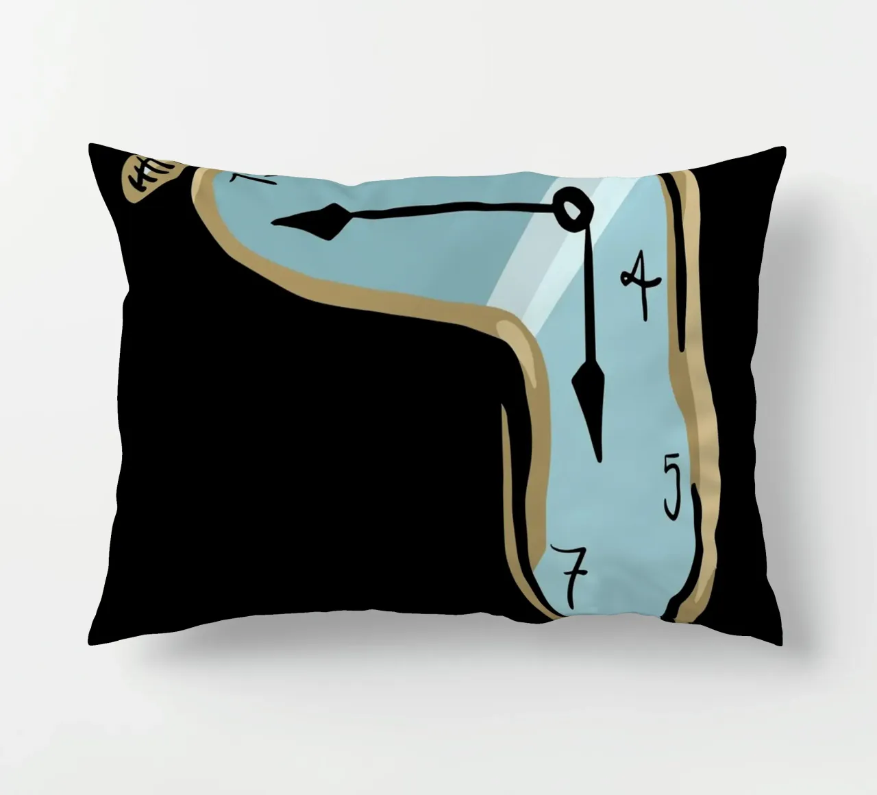 surrealist clock cuscino da vintageshop