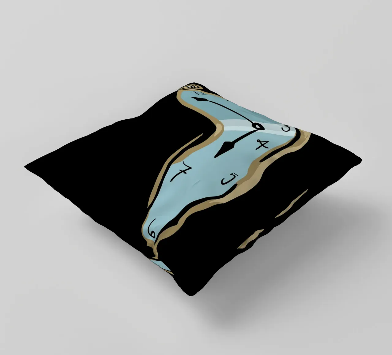 surrealist clock cuscino da vintageshop