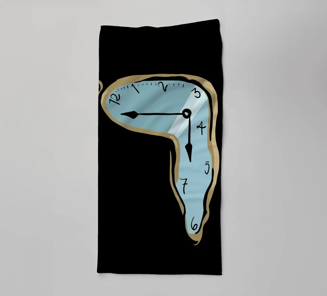 surrealist clock asciugamano da bagno da vintageshop