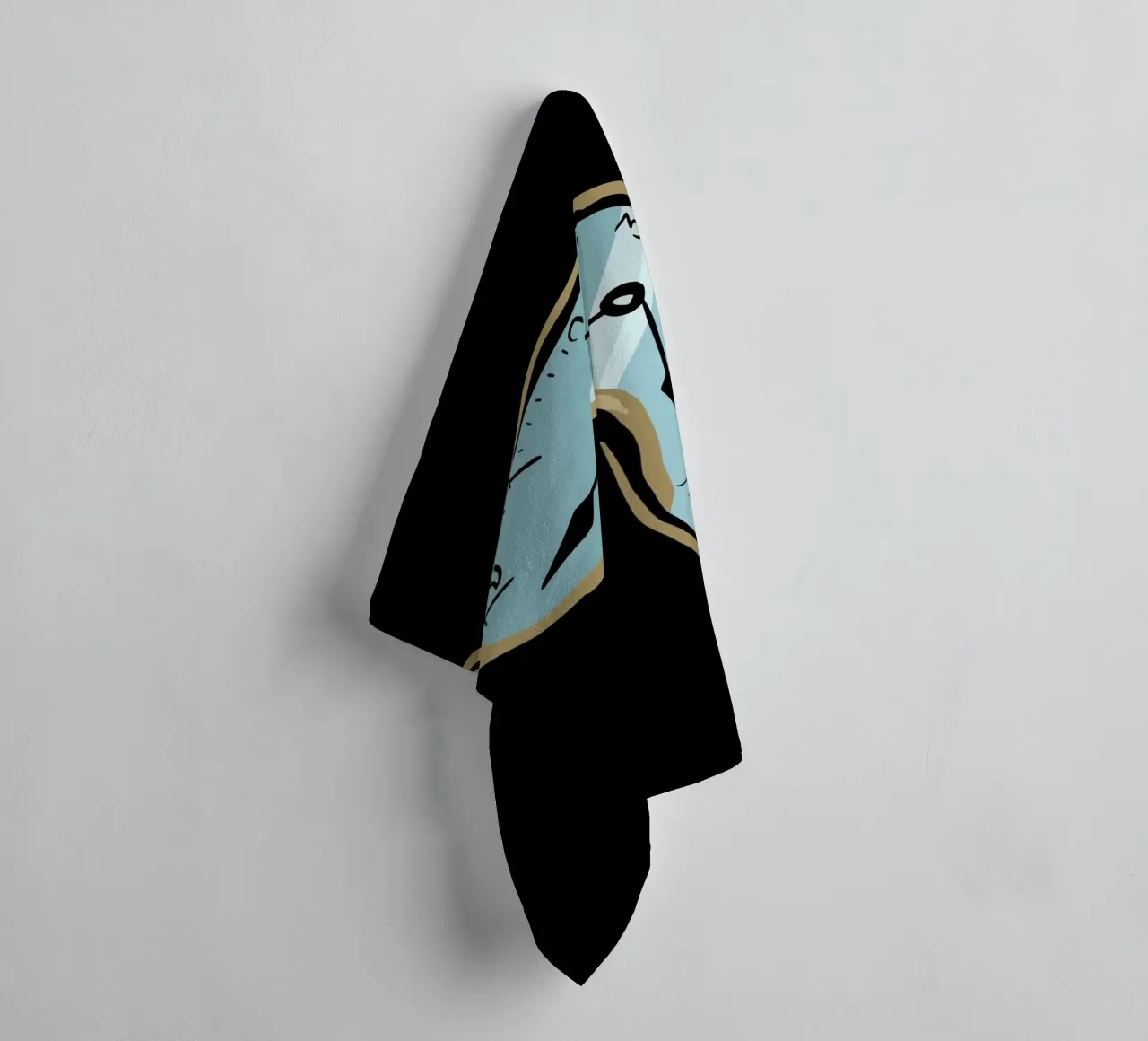 surrealist clock asciugamano da bagno da vintageshop