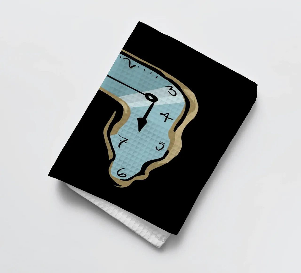 surrealist clock canovaccio da cucina da vintageshop