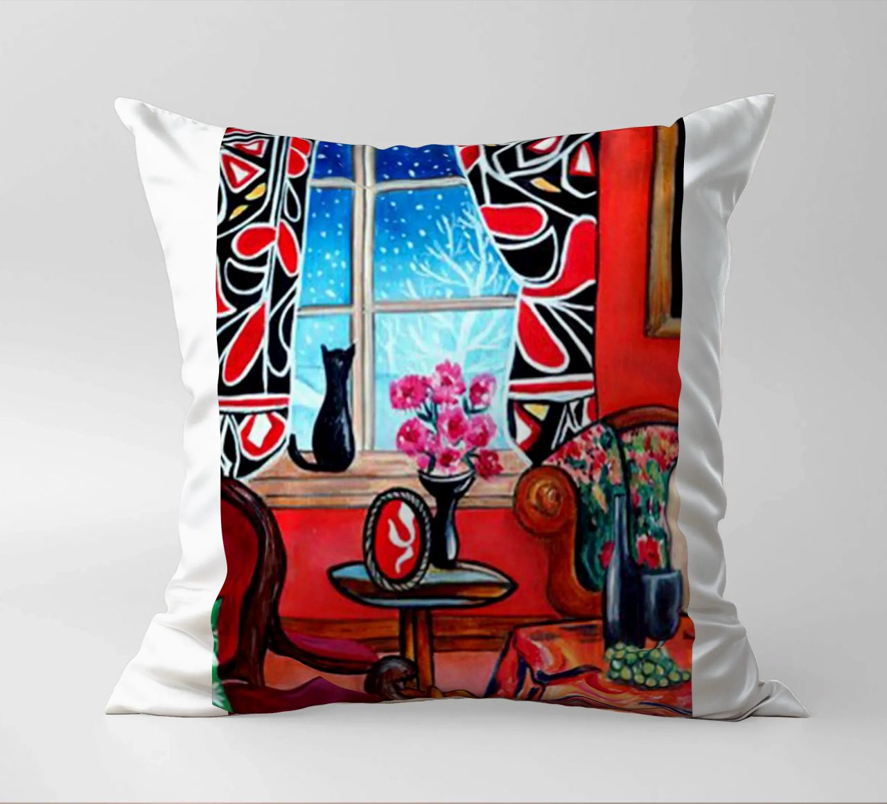 construction dans la maison rouge esthétique coussin de uklik sell