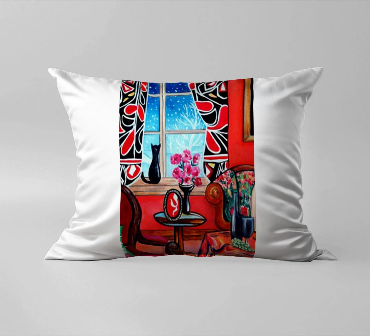 construction dans la maison rouge esthétique coussin de uklik sell