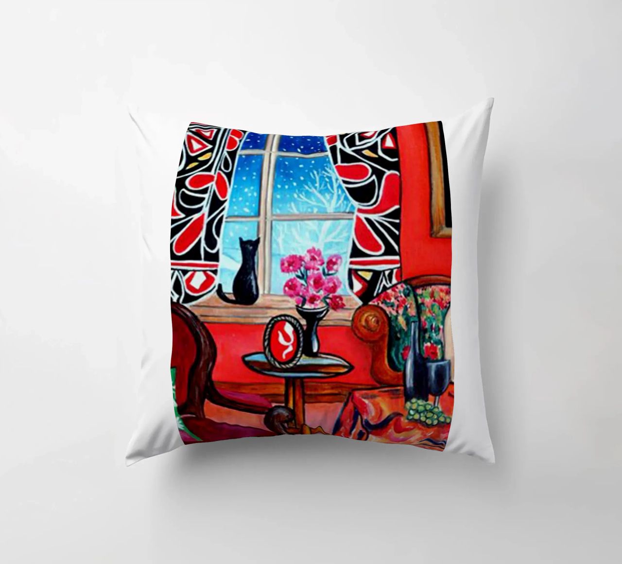 construction dans la maison rouge esthétique coussin de uklik sell