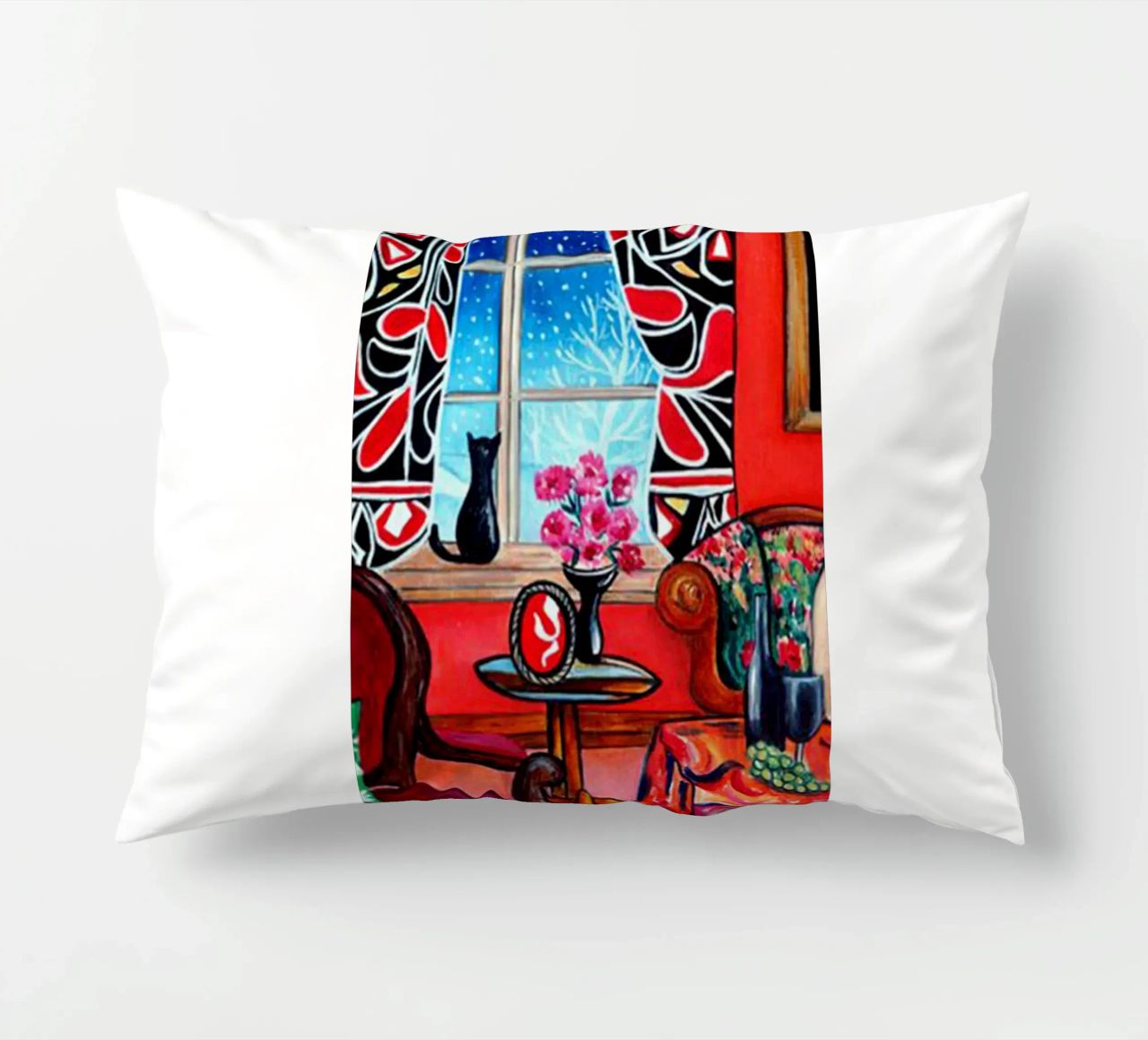 construction dans la maison rouge esthétique coussin de uklik sell