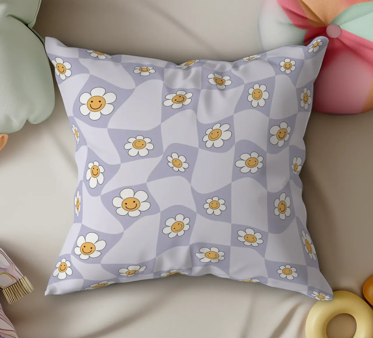 Groovie Hippie Flower Power cuscino da Vivi Nicolin