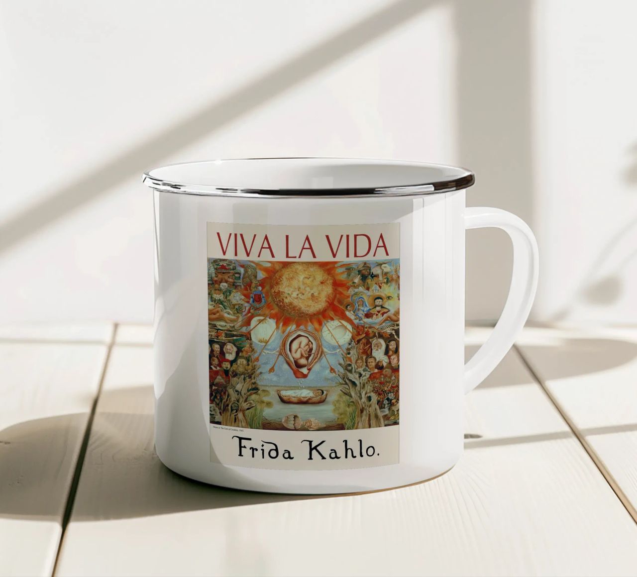 Moses Or The Core Of Creation Emaille Tasse von estellebardal
