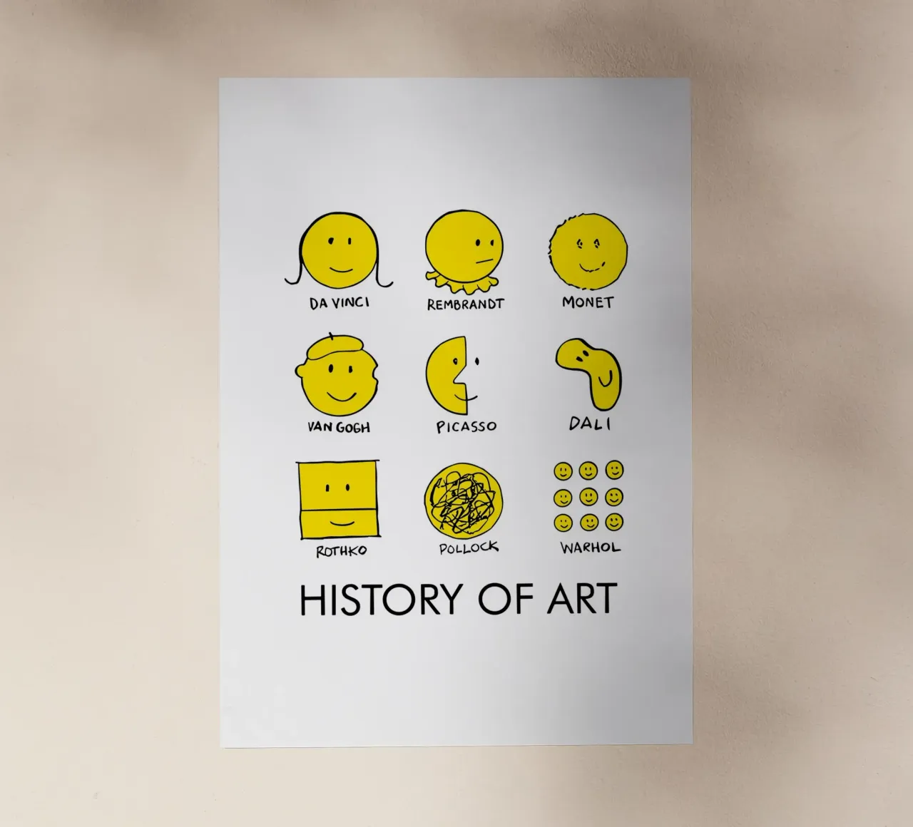 history of art smile pellicola backlit da vintageshop