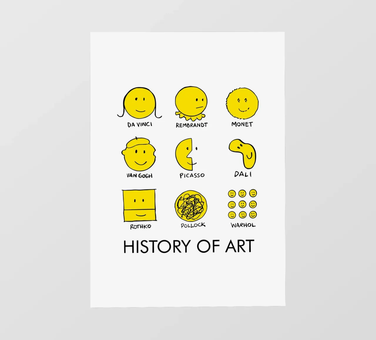 history of art smile pellicola backlit da vintageshop