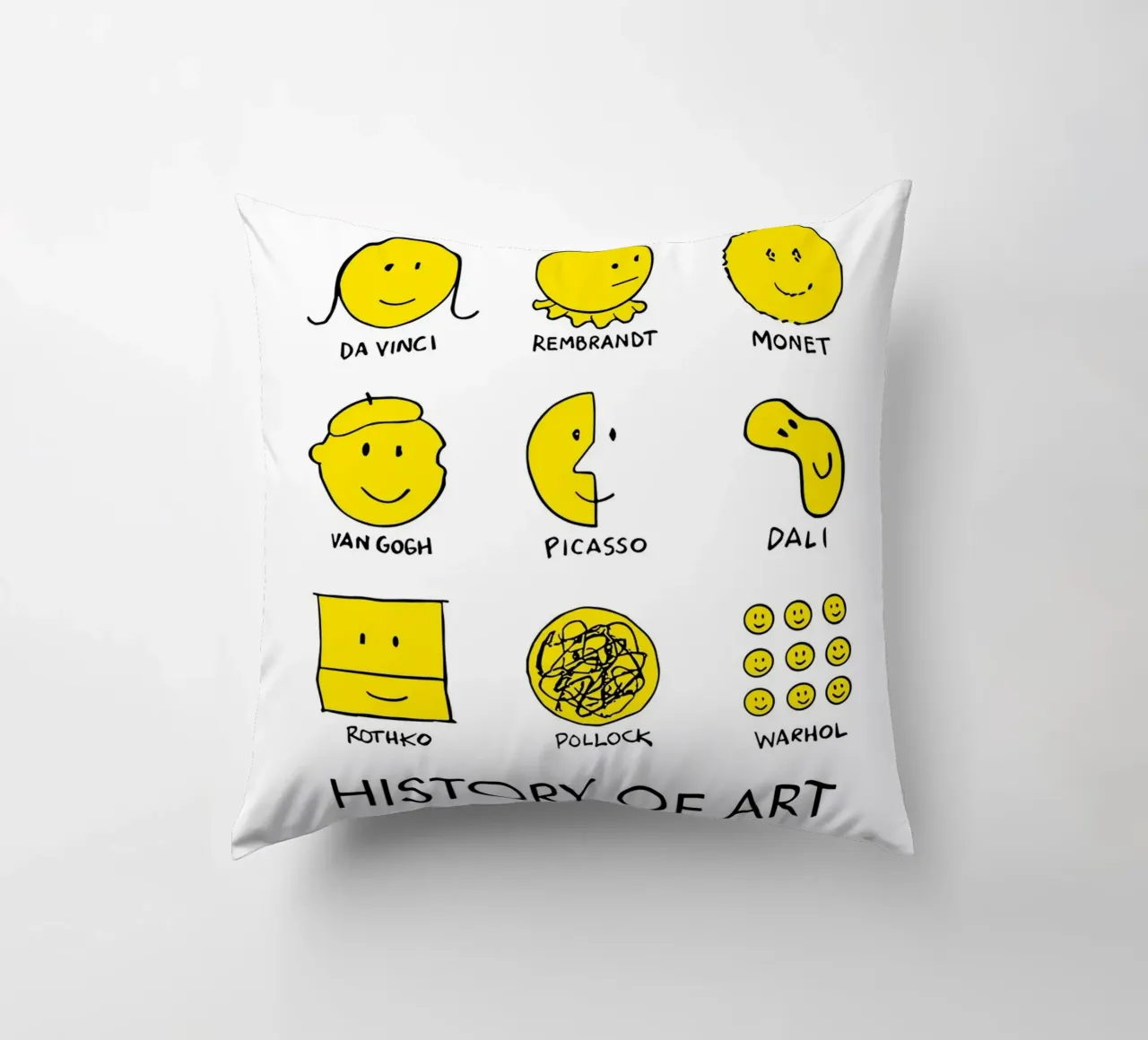history of art smile cuscino da vintageshop