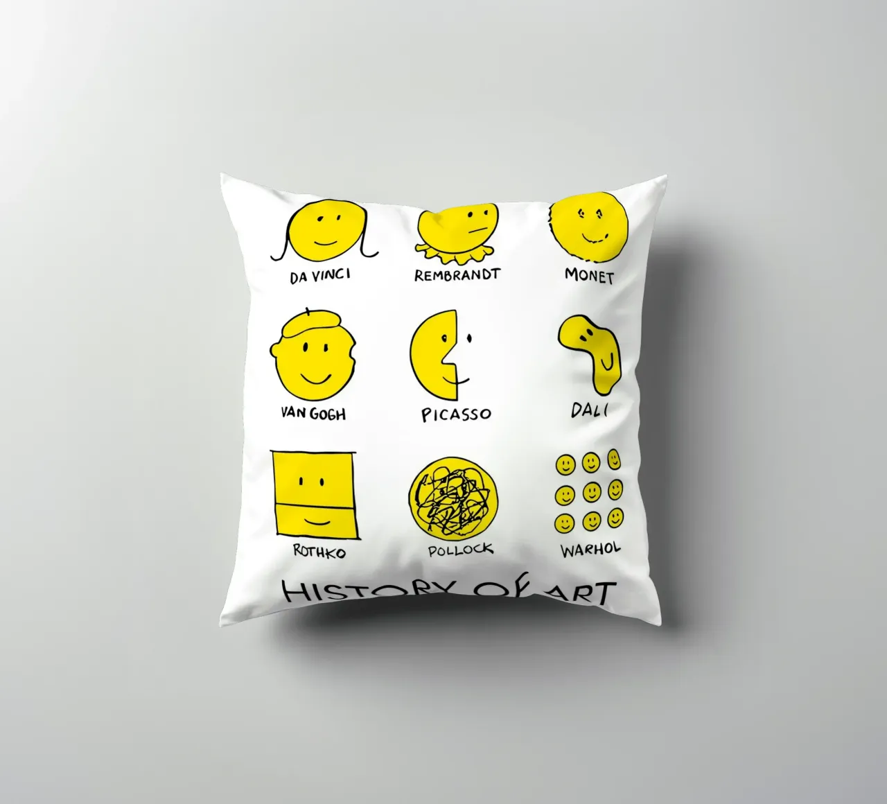 history of art smile cuscino da vintageshop