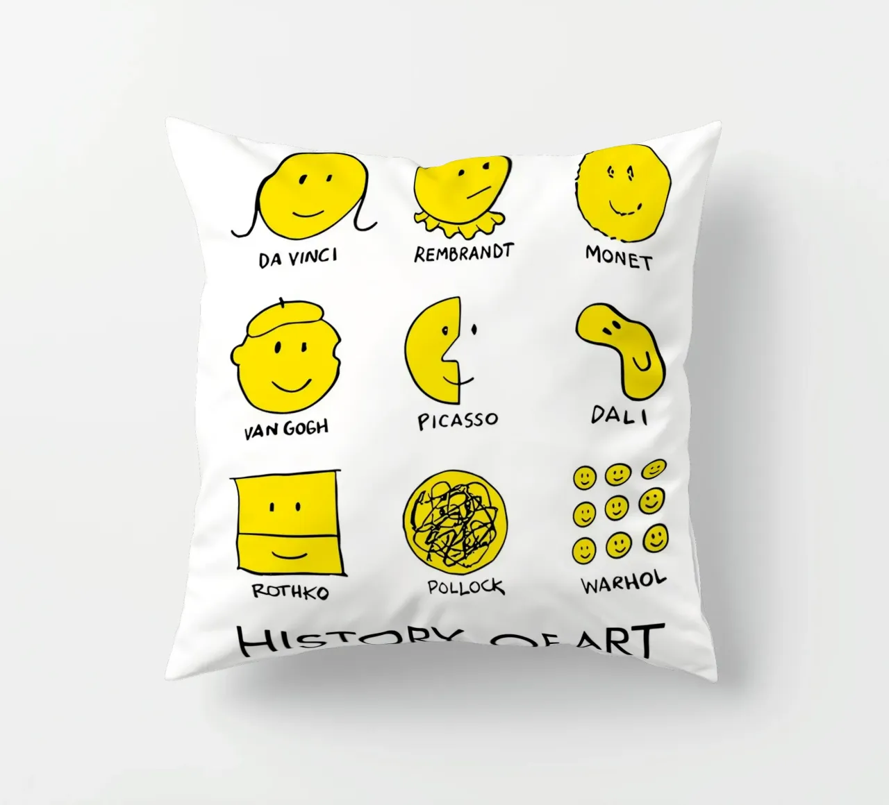 history of art smile cuscino da vintageshop