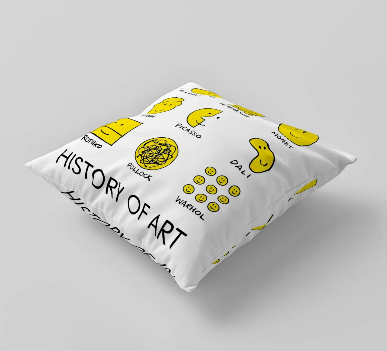 history of art smile cuscino da vintageshop