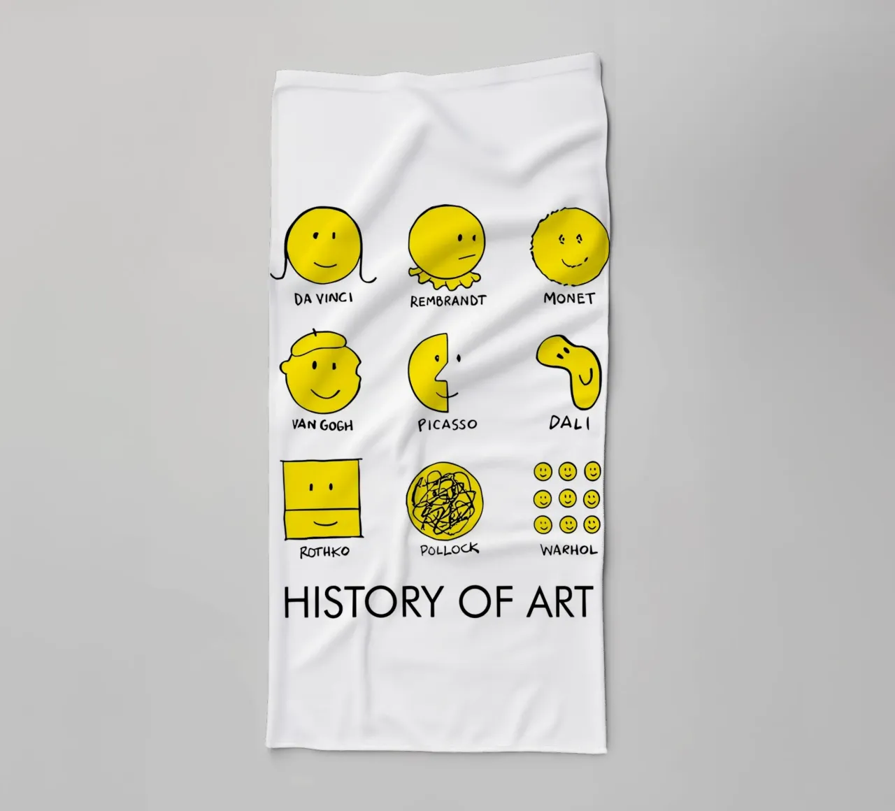 history of art smile asciugamano da bagno da vintageshop