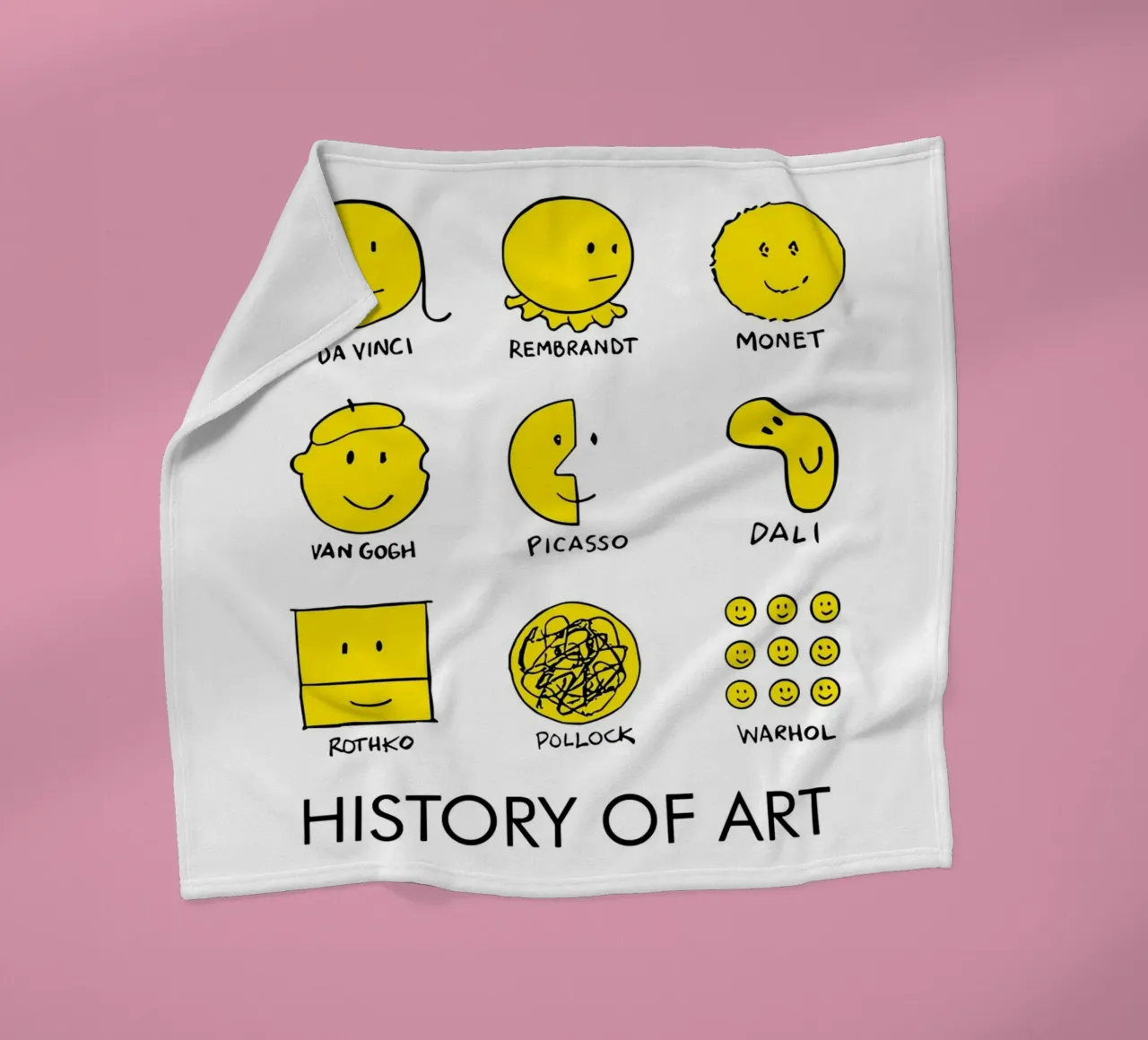 history of art smile coperta in pile da vintageshop
