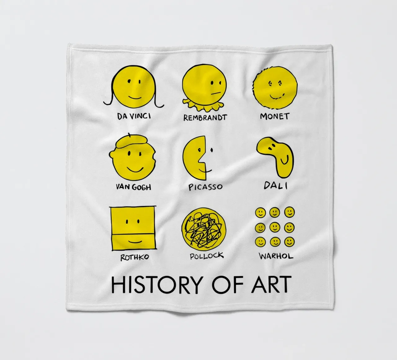 history of art smile coperta in pile da vintageshop