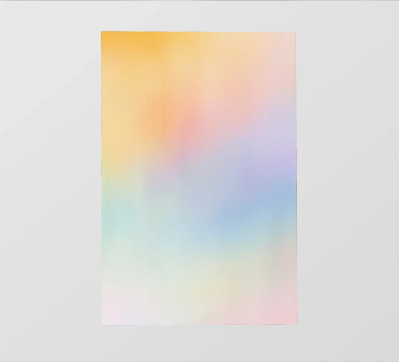 Aurora cromatica - Gradienti di giallo, blu, verde e rosa telo in pvc da studiofox