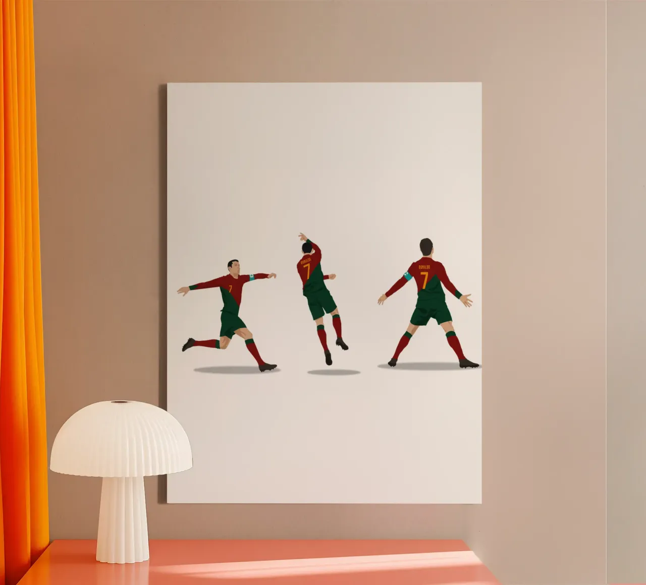 Siuuu Celebration canvas with Floater frame by NextPixel