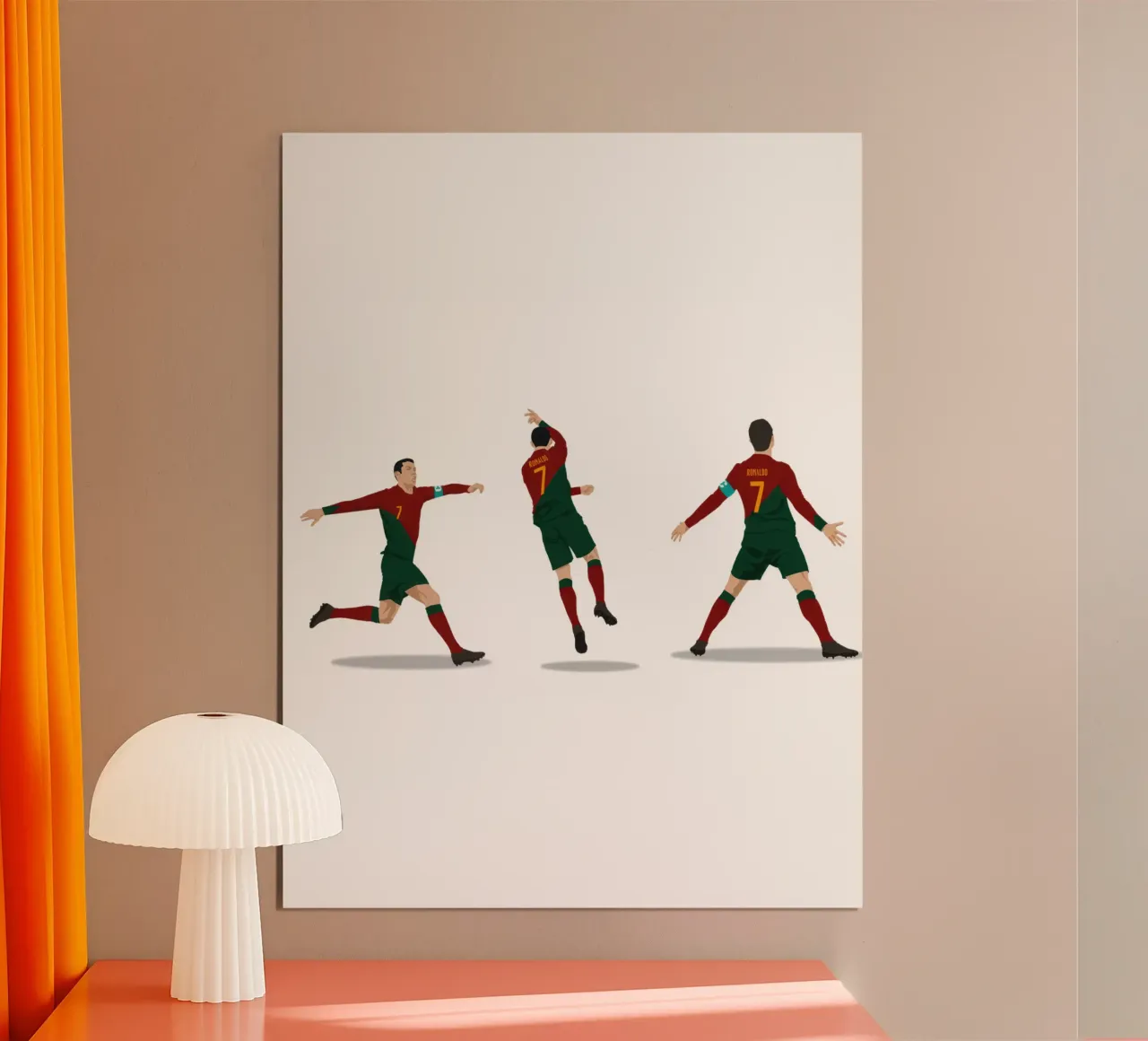 Siuuu Celebration poster avec cadre en aluminium de NextPixel