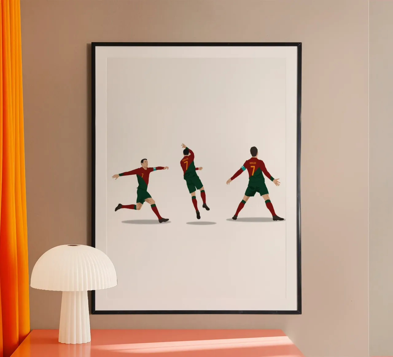 Siuuu Celebration poster avec cadre en aluminium de NextPixel