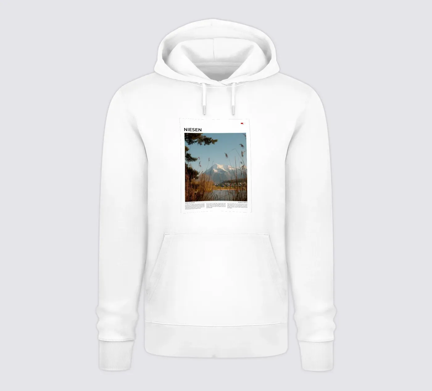 Niesen: Typography hoodie by FujiType