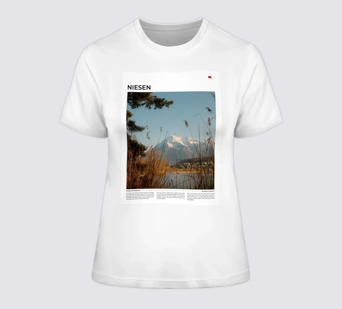 Niesen: Typography t-shirt da donna da FujiType