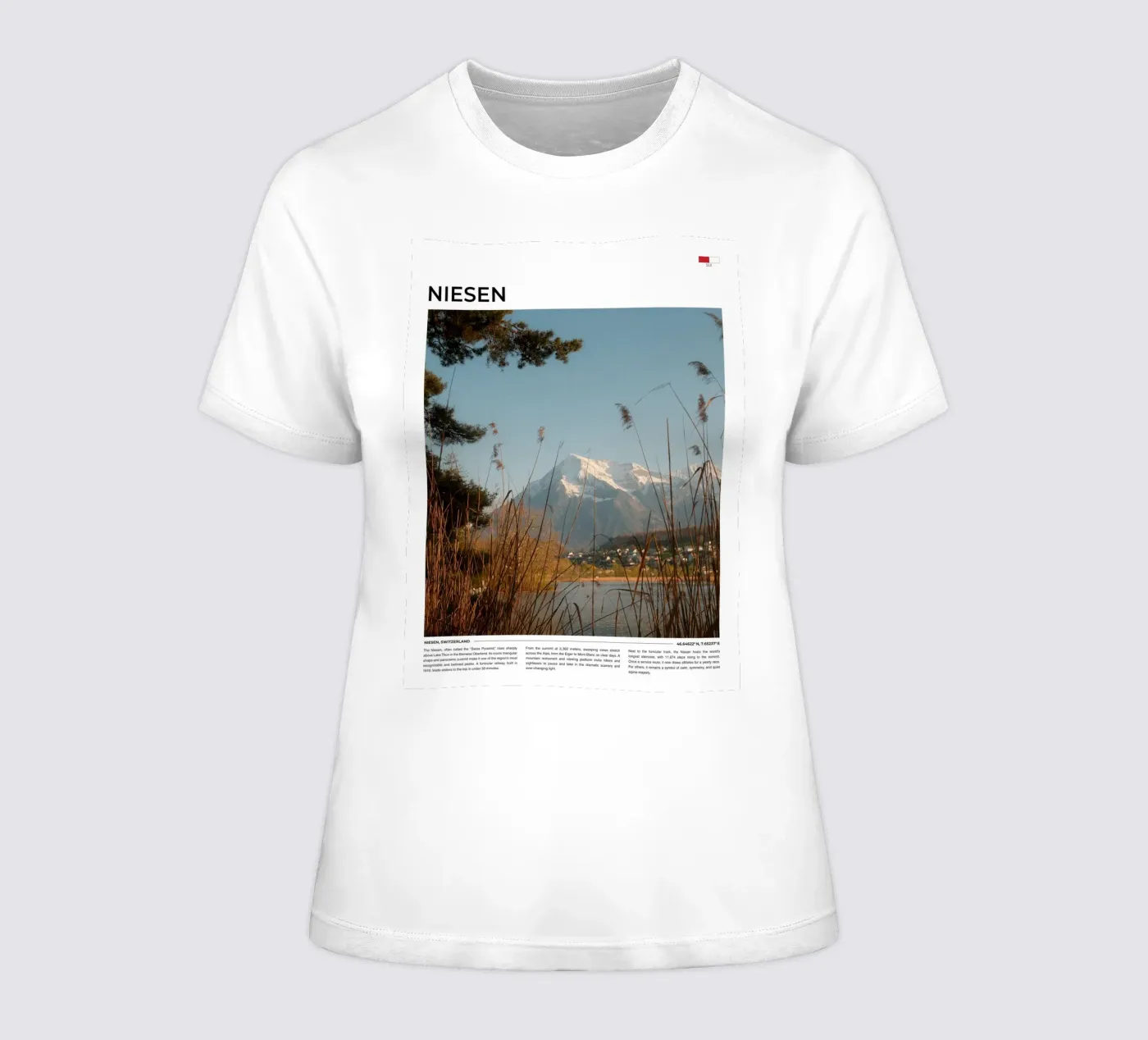 Niesen: Typography t-shirt da donna da FujiType