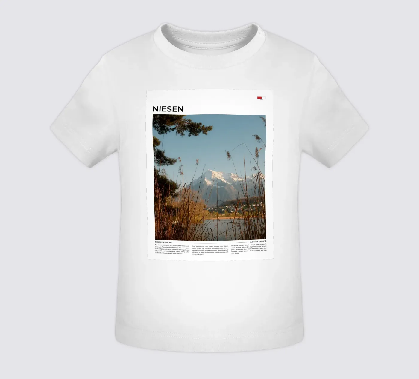 Niesen: Typography maglietta neonato da FujiType