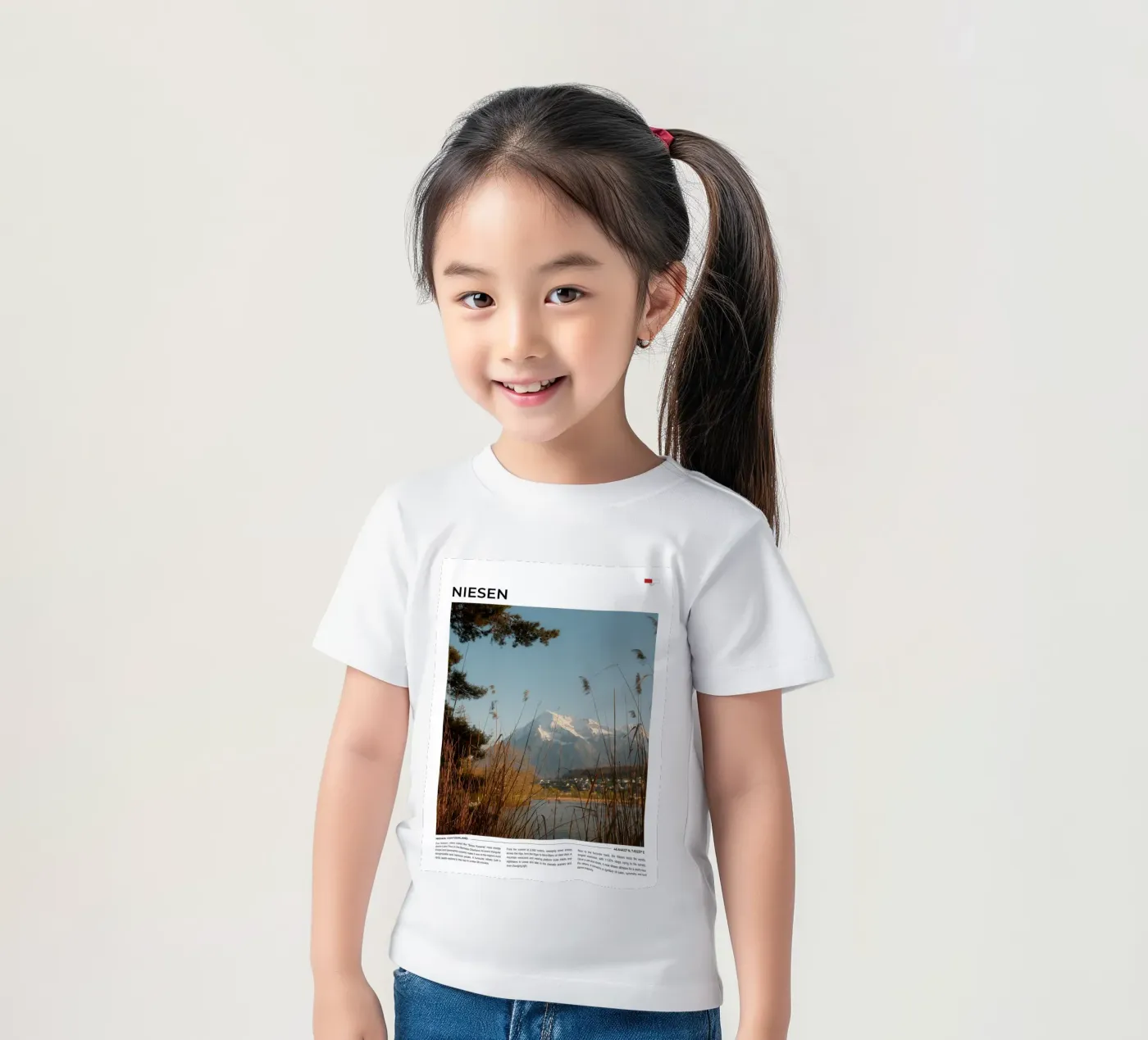 Niesen: Typography kids t-shirt by FujiType