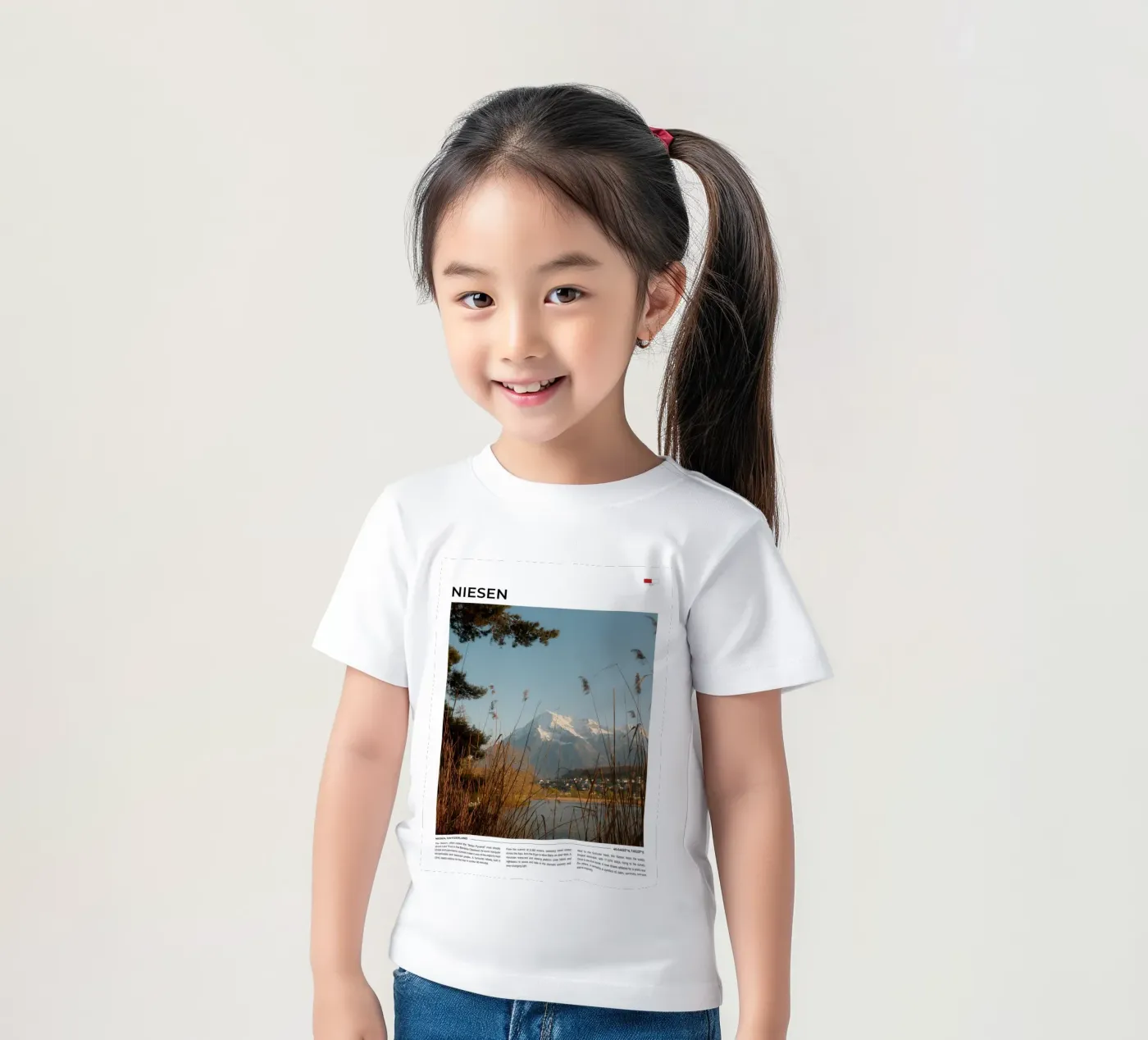 Niesen: Typography kinder t-shirt van FujiType