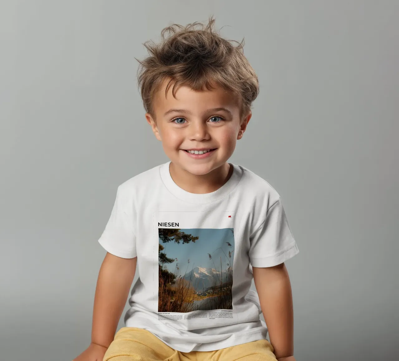 Niesen: Typography kinder t-shirt van FujiType