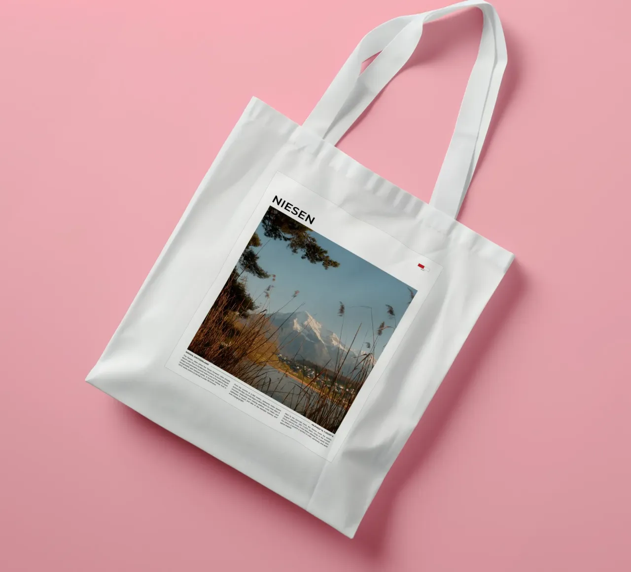 Niesen: Typography tote bag by FujiType