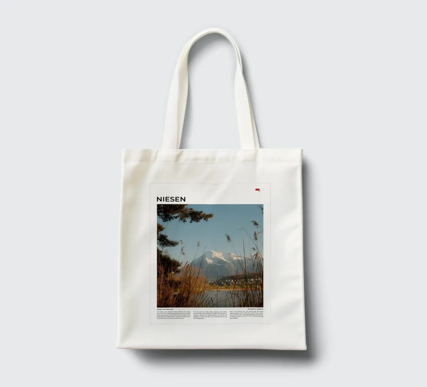 Niesen: Typography borsa in juta da FujiType
