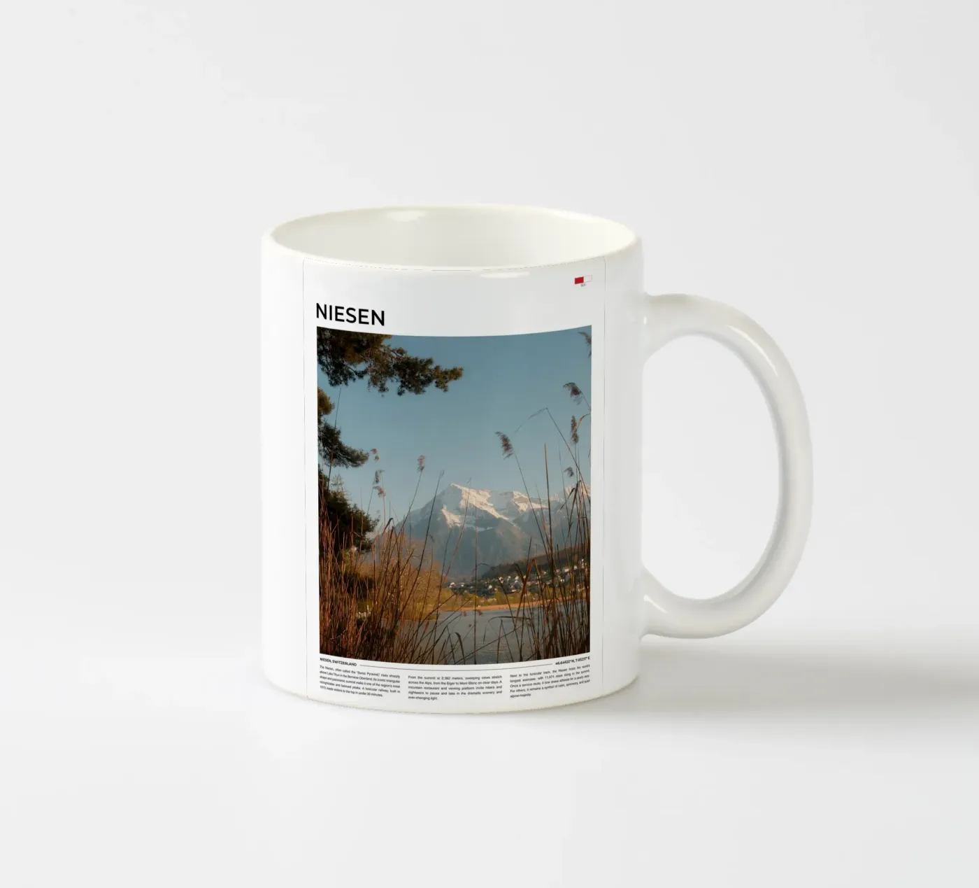 Niesen: Typography ceramic mug by FujiType