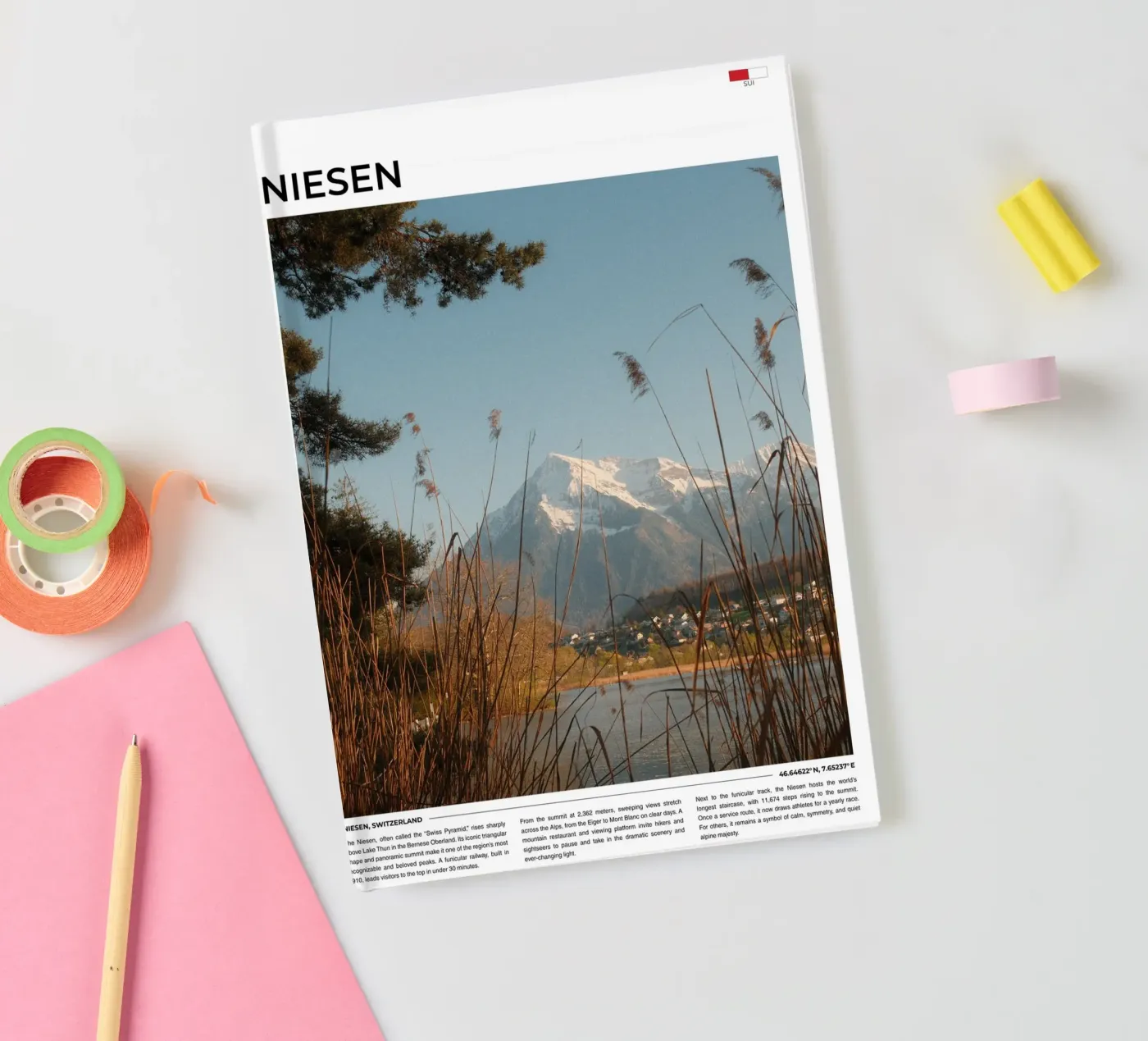 Niesen: Typography carnet de notes de FujiType