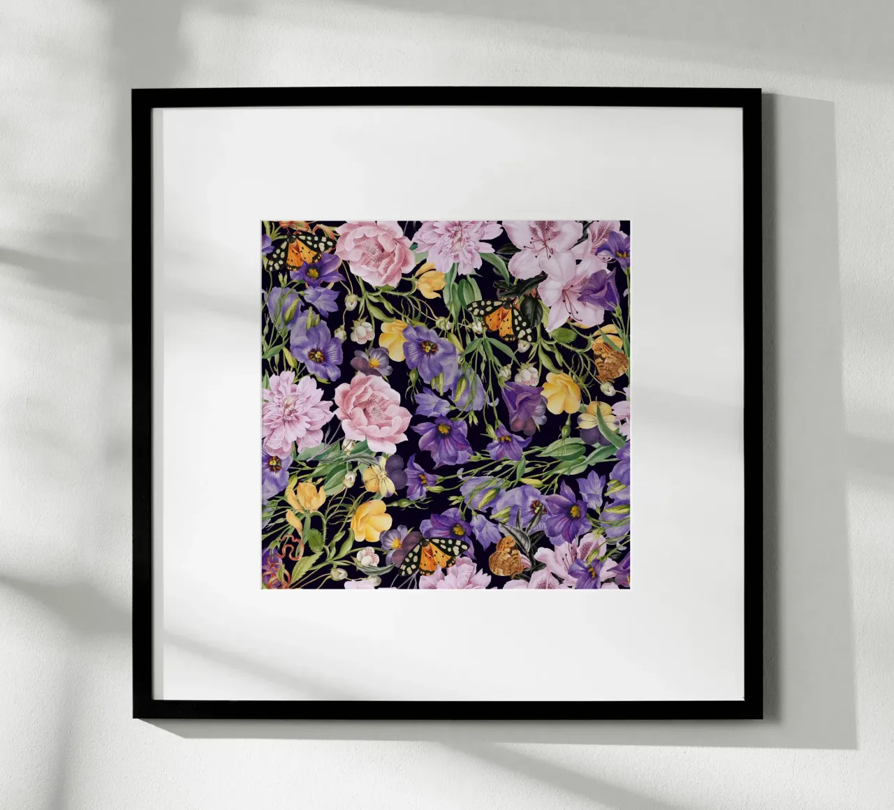 Vintage Fleurs poster con telaio in legno da Vivi Nicolin