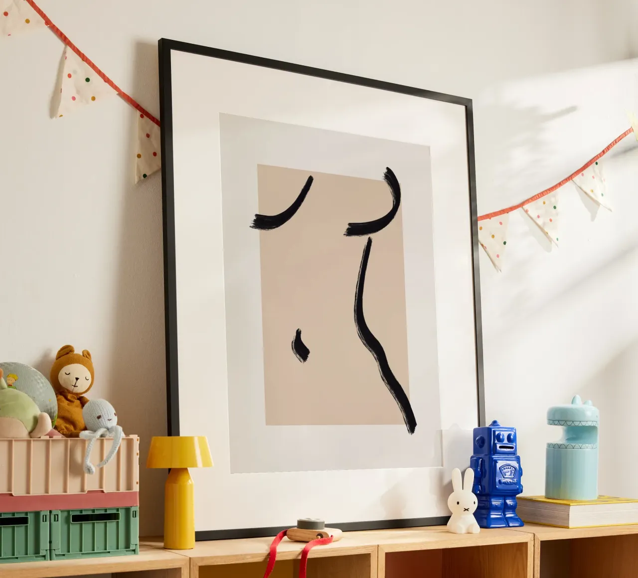 Line art abstract figurative 04 hahnemühle by Little Dean