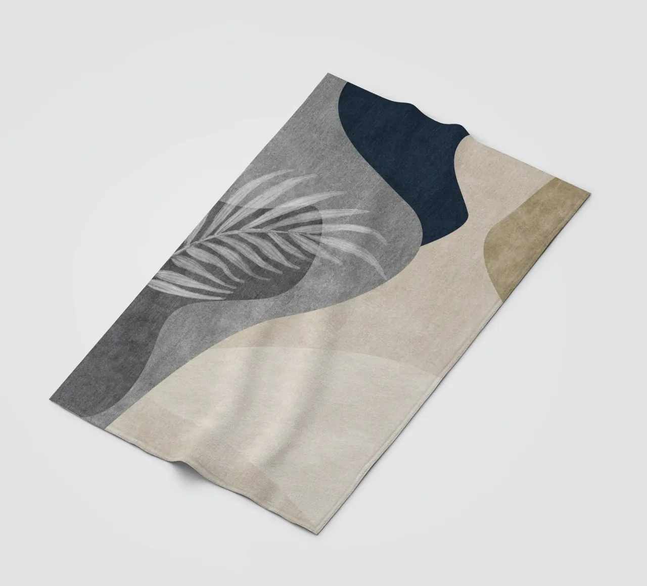 abstract shapes and sheet coperta in pile da vintageshop