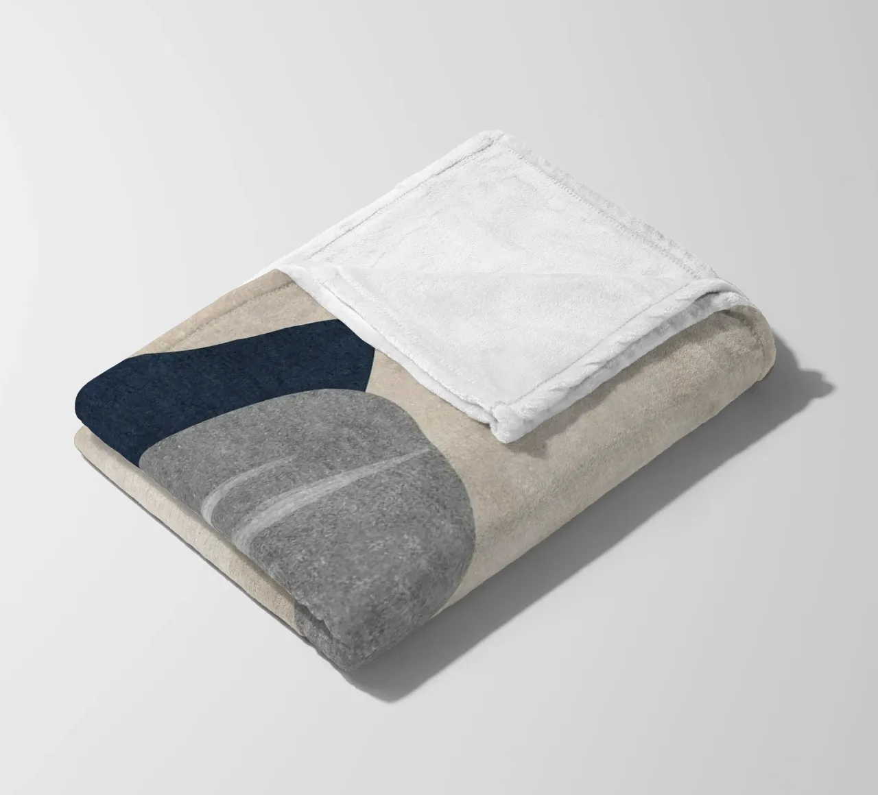 abstract shapes and sheet coperta in pile da vintageshop