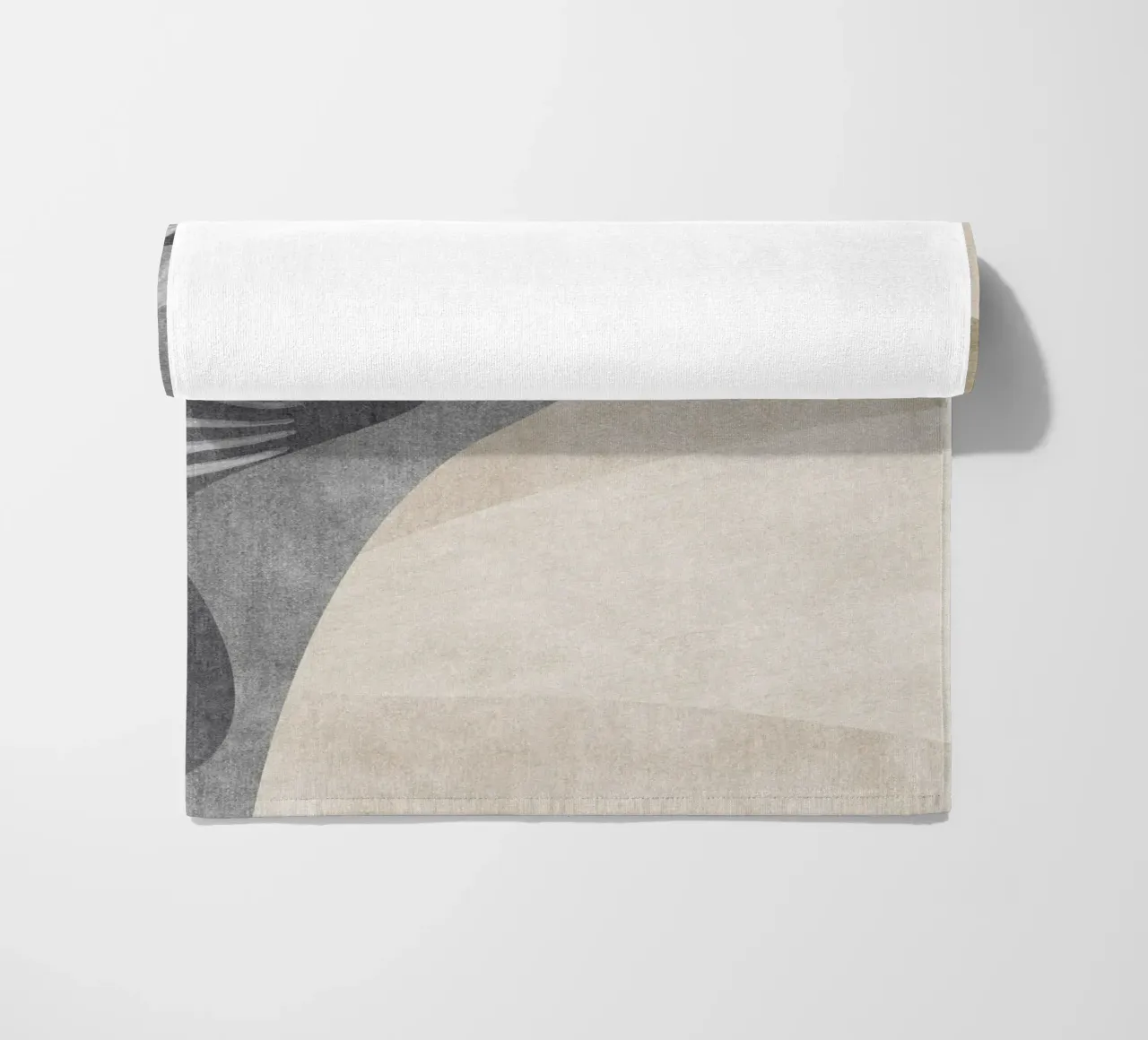 abstract shapes and sheet telo mare da vintageshop